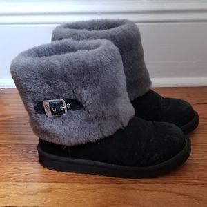 Ellee UGG winter Boots- Black and Gray